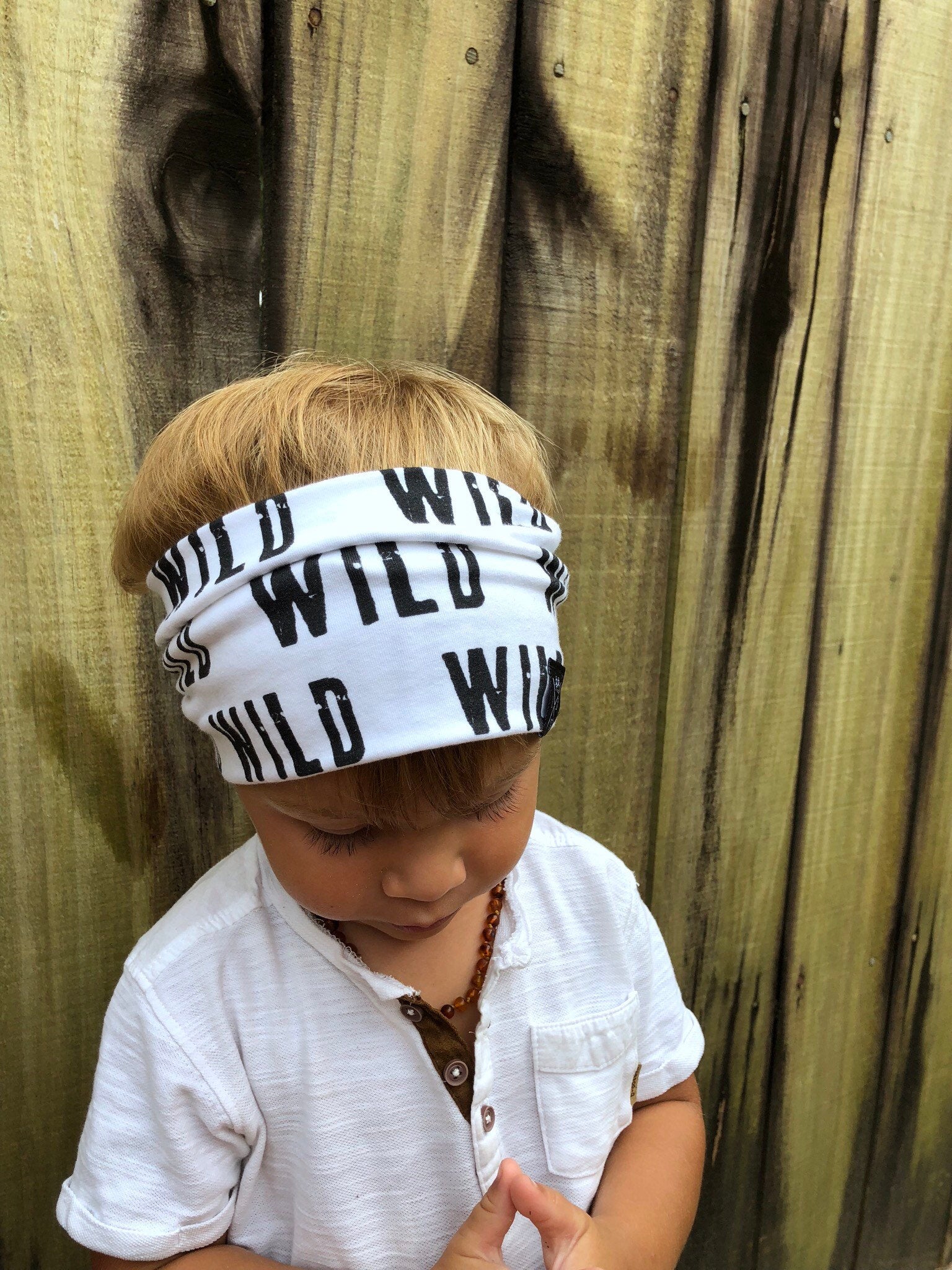 Wild boys headband, unisex headband great for long haired boys/toddlers or to keep hearing aids in place!