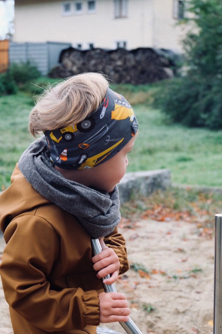 Monochrome Baby Boy Headband, Baby Boy and Toddler Headband, Unisex Kids Hipster Headband, Moon Headband