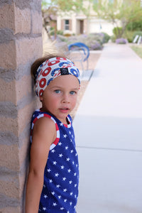 Patriotic Baby Boy Headband, Summer Headband, Baby Boy Hair Accessories, Baby Shower, Hipster Baby Boy, Baby Gift, Independence Day