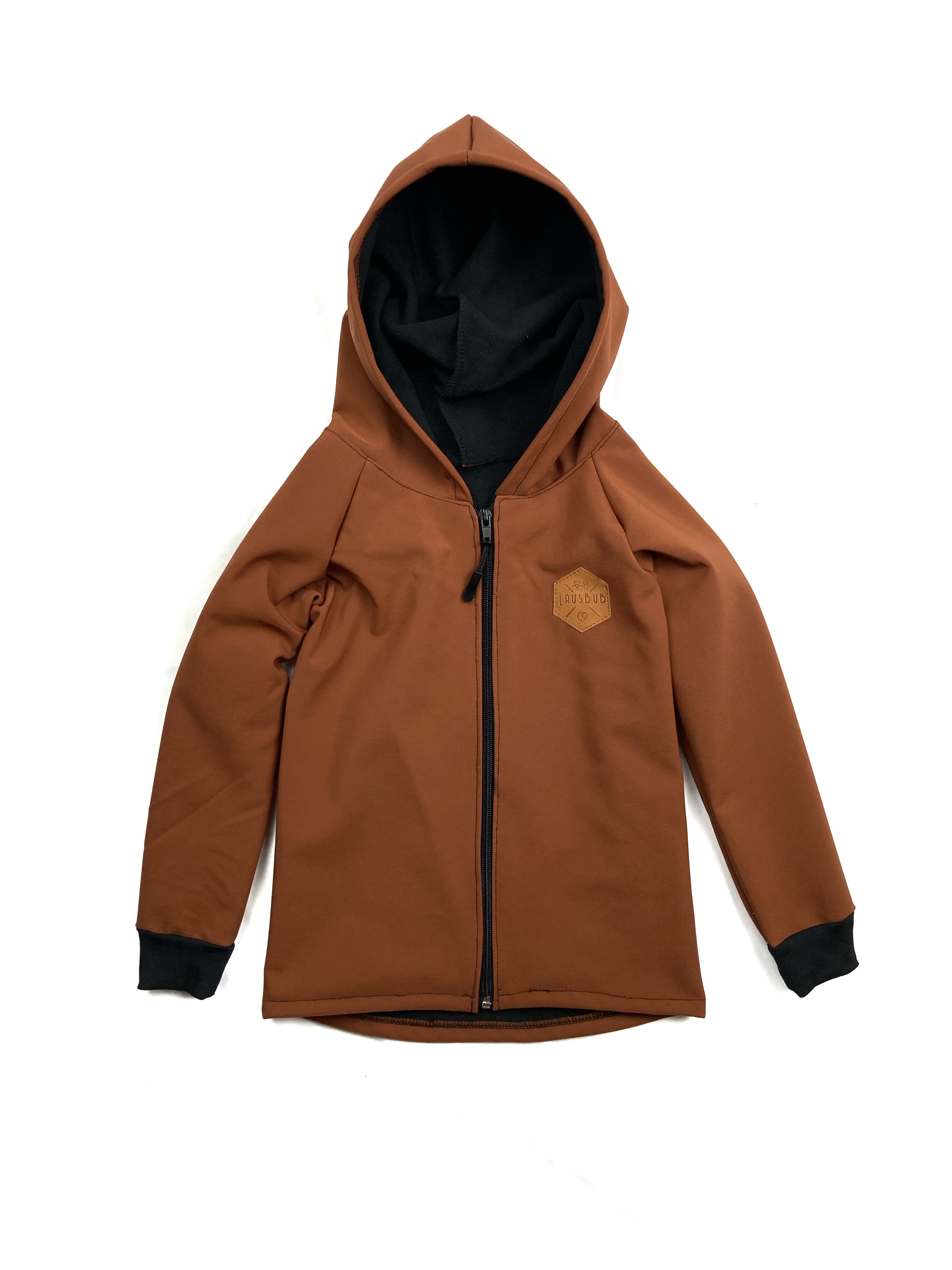 Full Zip Softshell Jacket Pecan Brown